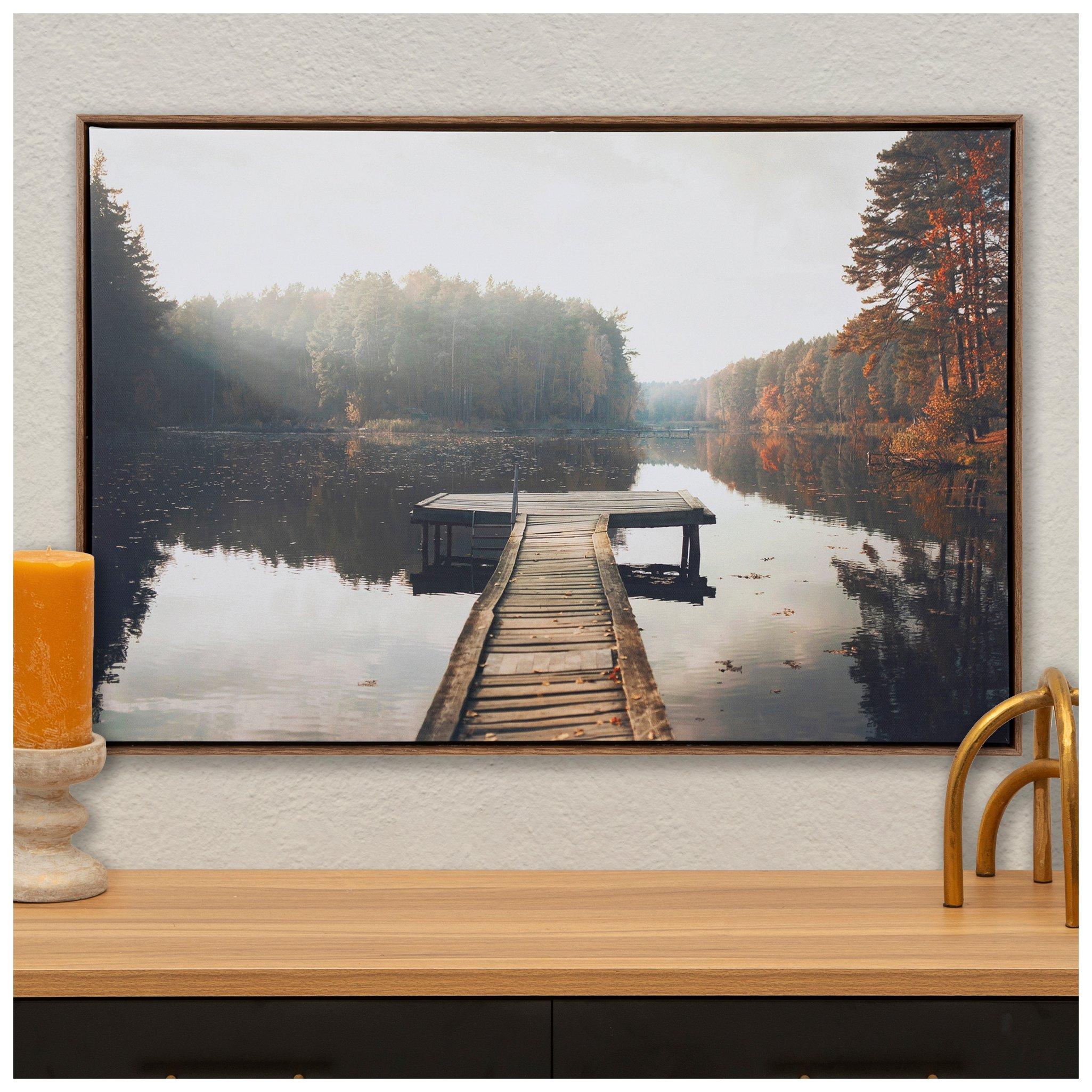 Autumn Lake Canvas Wall Decor view 1