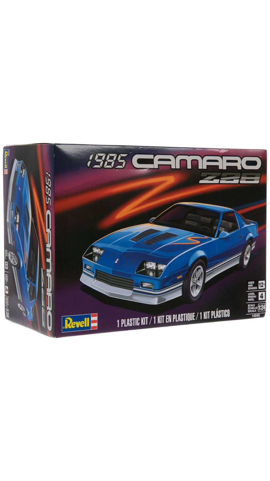 Revell 14540 1985 Chevy Camaro Z28 Escala 1:24 48 piezas Nivel de habilidad 4 Modelo Kit de construcción de automóviles