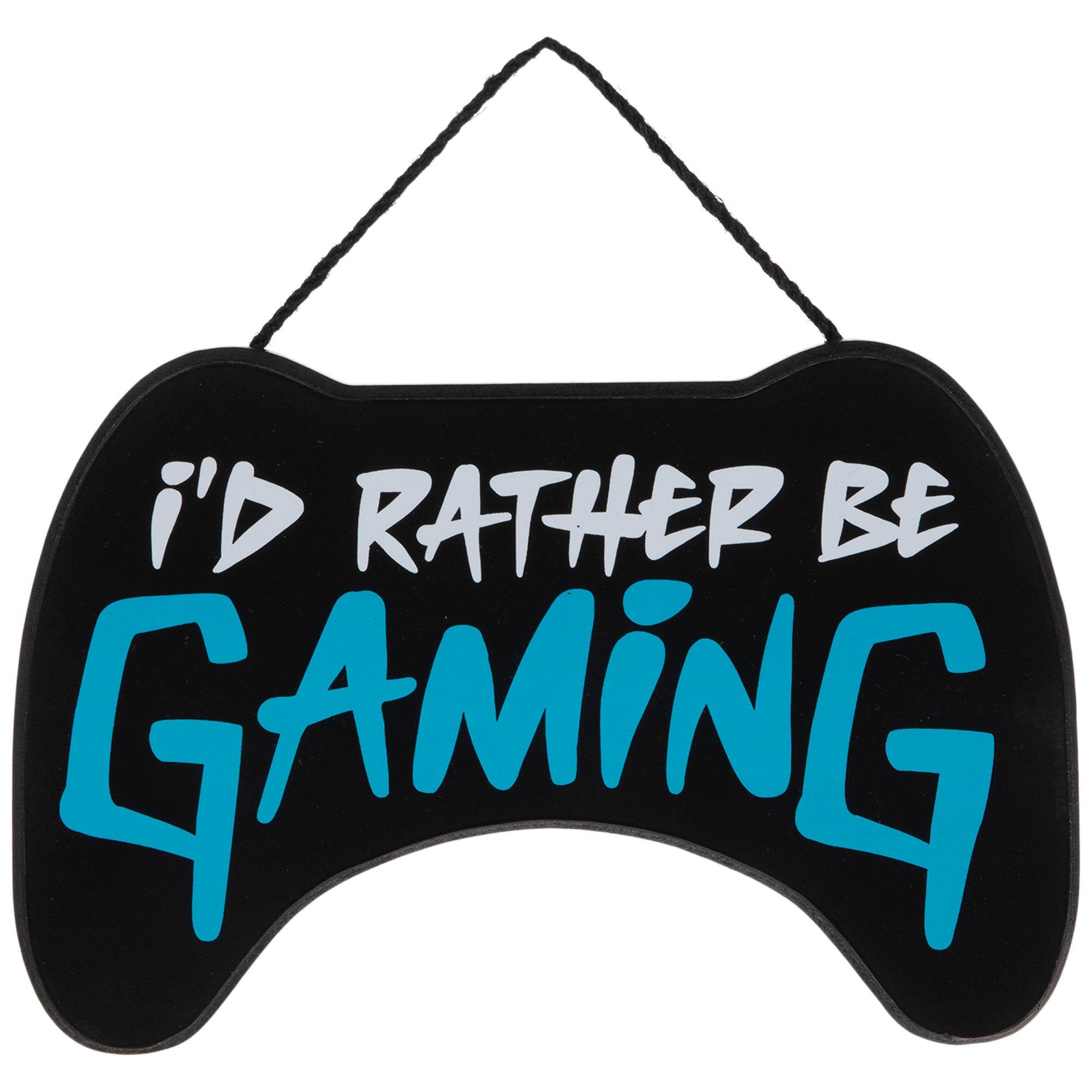 Rather Be Gaming Hanging Wall Decor