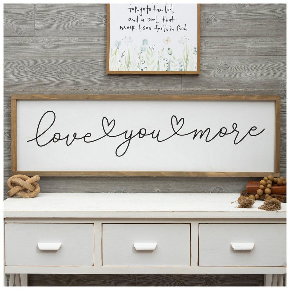 HOBBY LOBBY Love You More Wood Wall Decor
