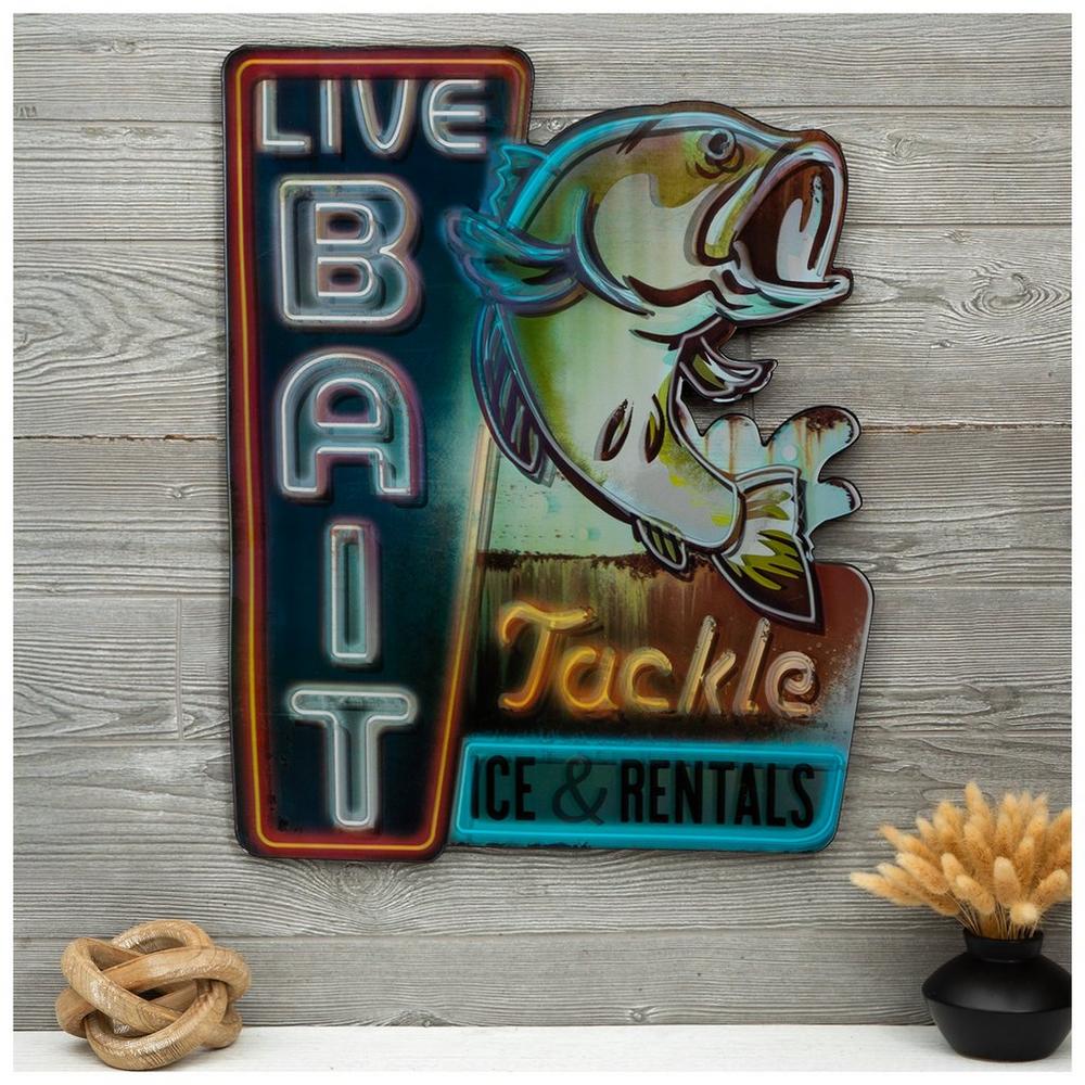 Live Bait Bass Lenticular Wall Decor | Hobby Lobby | 2282606