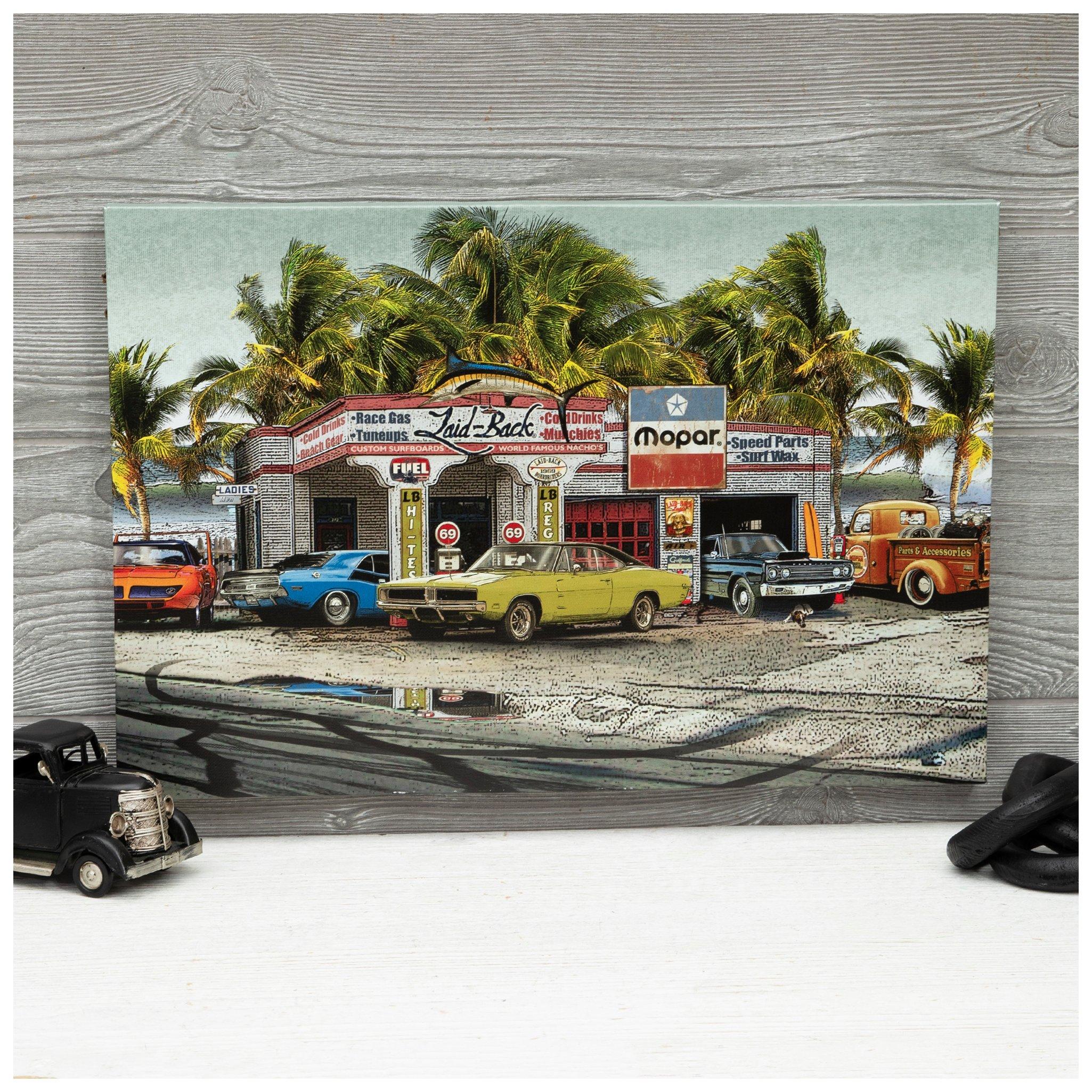 Laid-Back Mopar Garage Canvas Wall Decor | Hobby Lobby | 2282622
