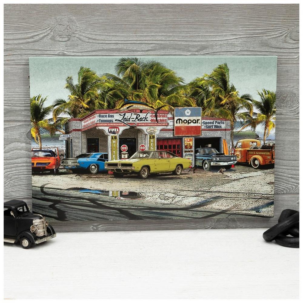 Laid-Back Mopar Garage Canvas Wall Decor | Hobby Lobby | 2282622