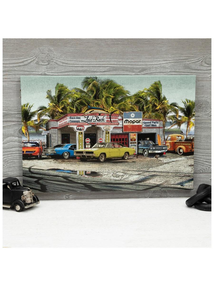 Laid-Back Mopar Garage Canvas Wall Decor | Hobby Lobby | 2282622