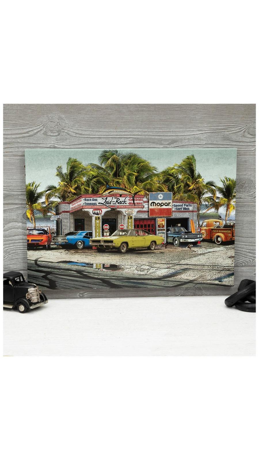 Laid-Back Mopar Garage Canvas Wall Decor | Hobby Lobby | 2282622