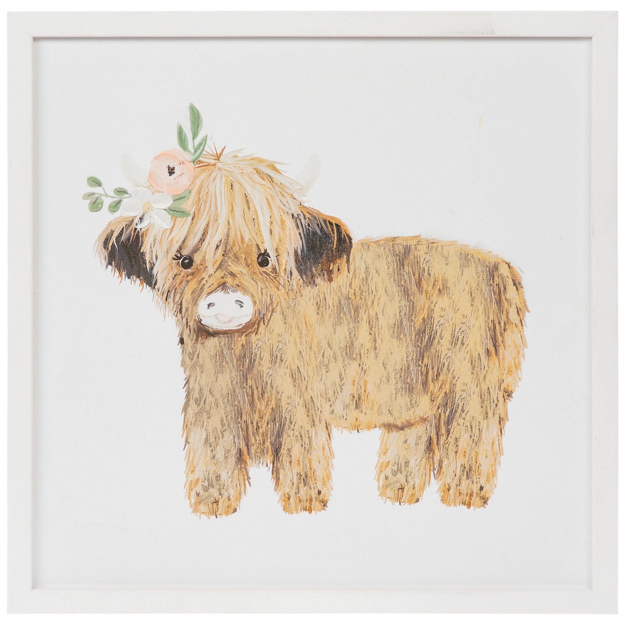 Sweet Highland Calf Framed Canvas Wall Decor Hobby Lobby 2283265