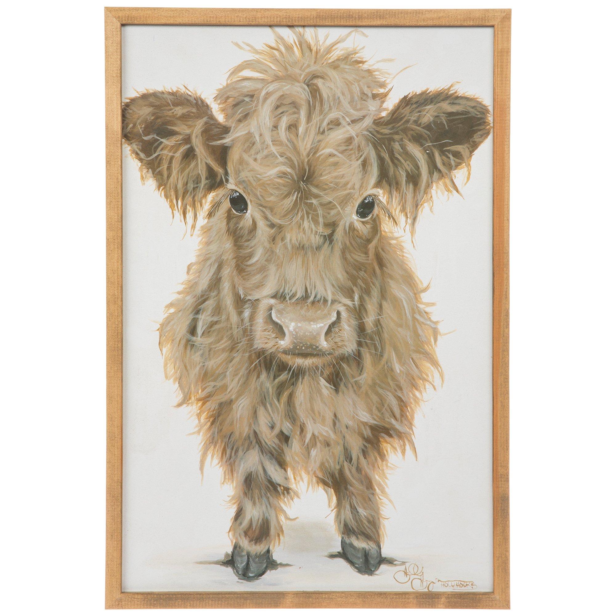 Furry Highland Cow Framed Wall Decor Hobby Lobby 2283349