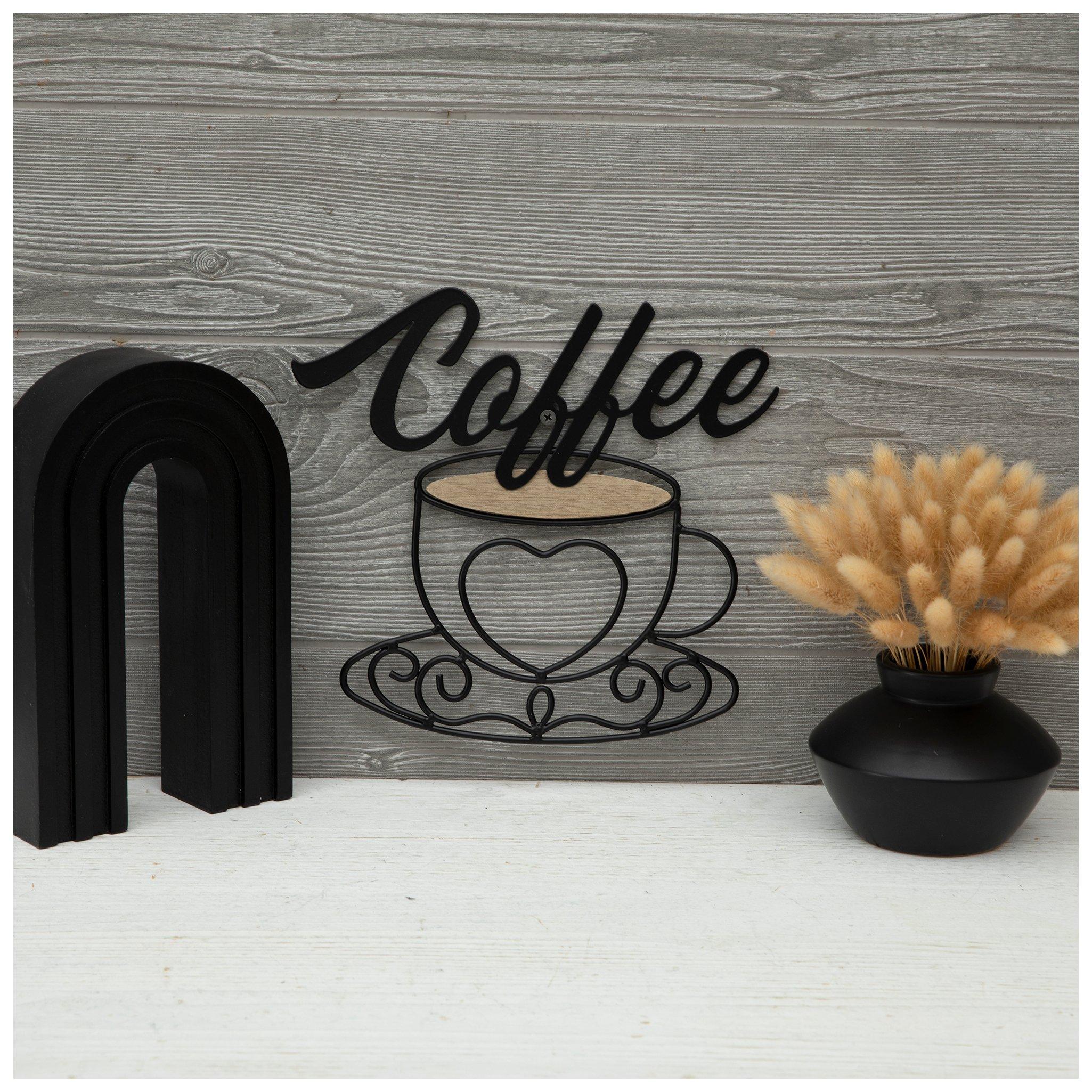 Black Coffee Metal Wall Decor | Hobby Lobby | 2283976