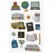 Time For School 3D Stickers