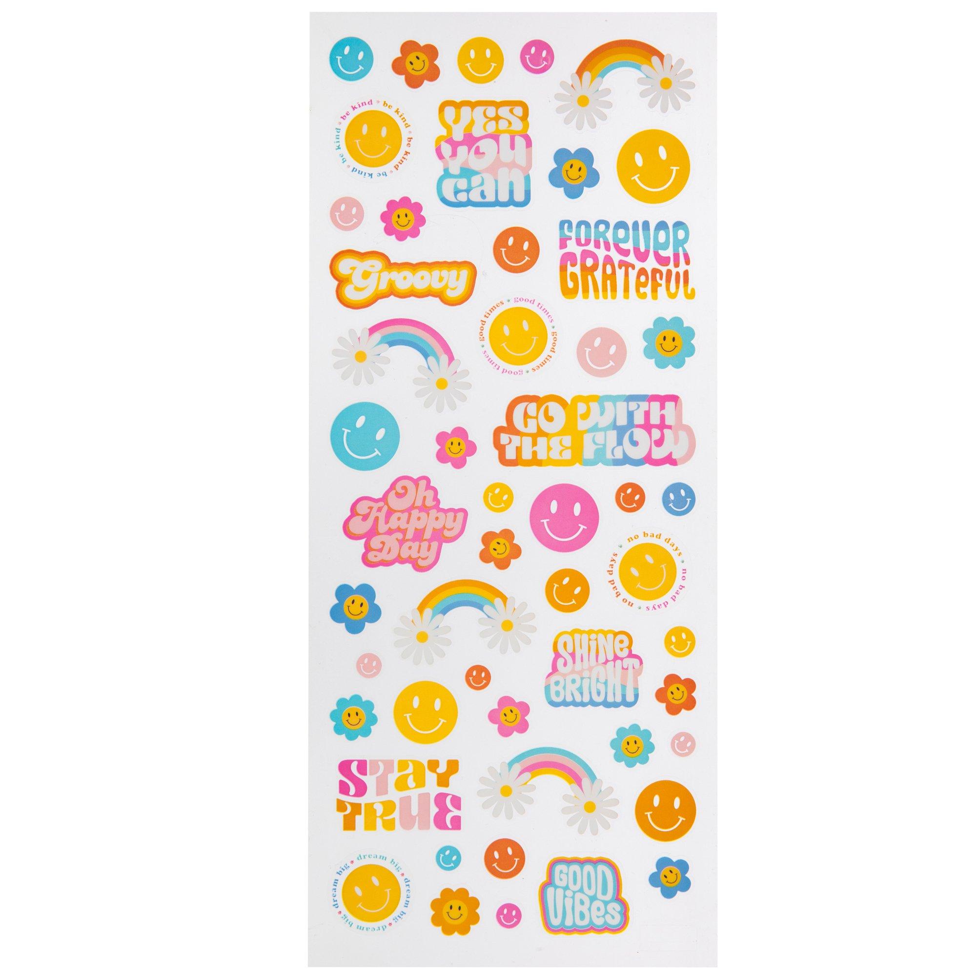 Multi-Color Smiley Face Stickers, Hobby Lobby