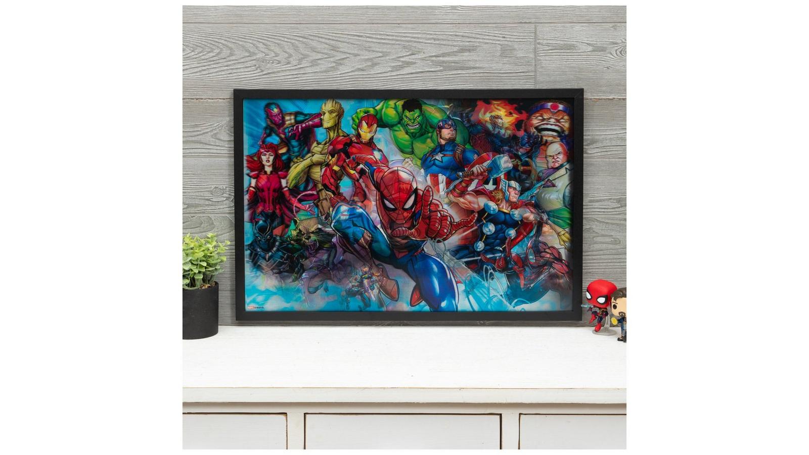 Marvel Heroes & Villains Lenticular Wall Decor | Hobby Lobby | 2284834