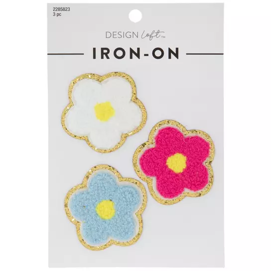 Flower Chenille Iron-On Patches, Hobby Lobby