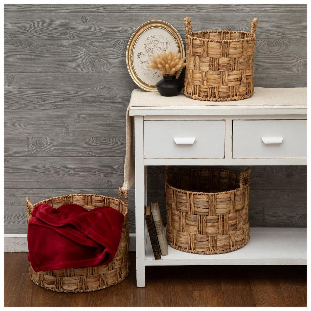 Water Hyacinth Check Basket Set | Hobby Lobby | 2286672