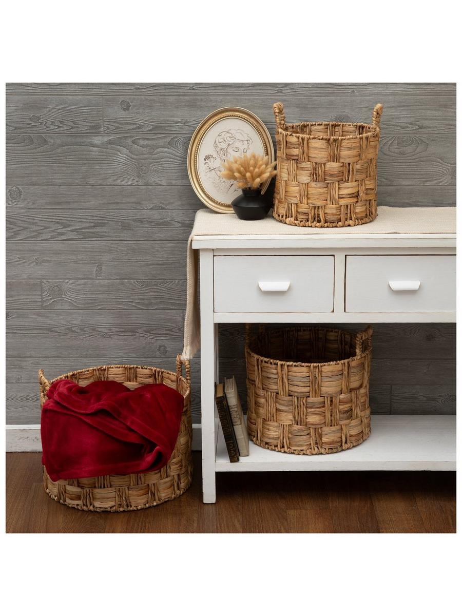 Water Hyacinth Check Basket Set | Hobby Lobby | 2286672