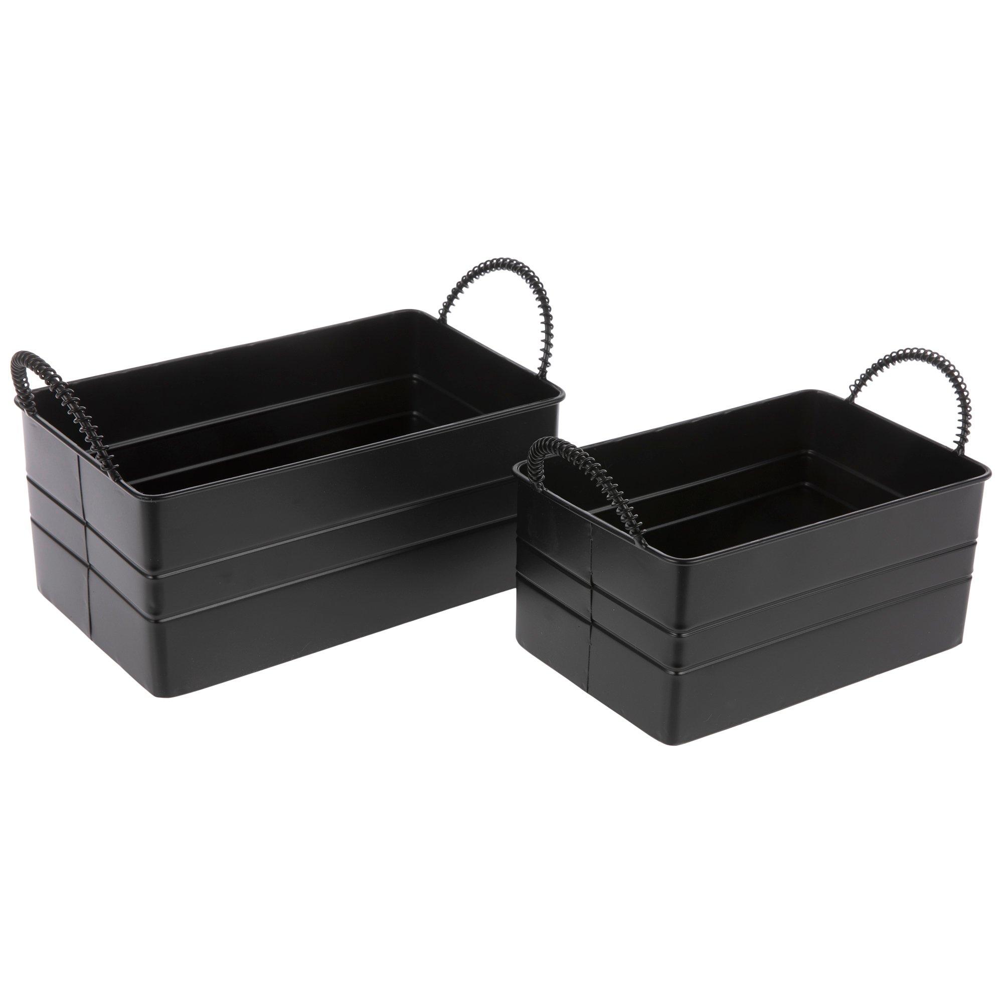 Black Rectangular Container Set