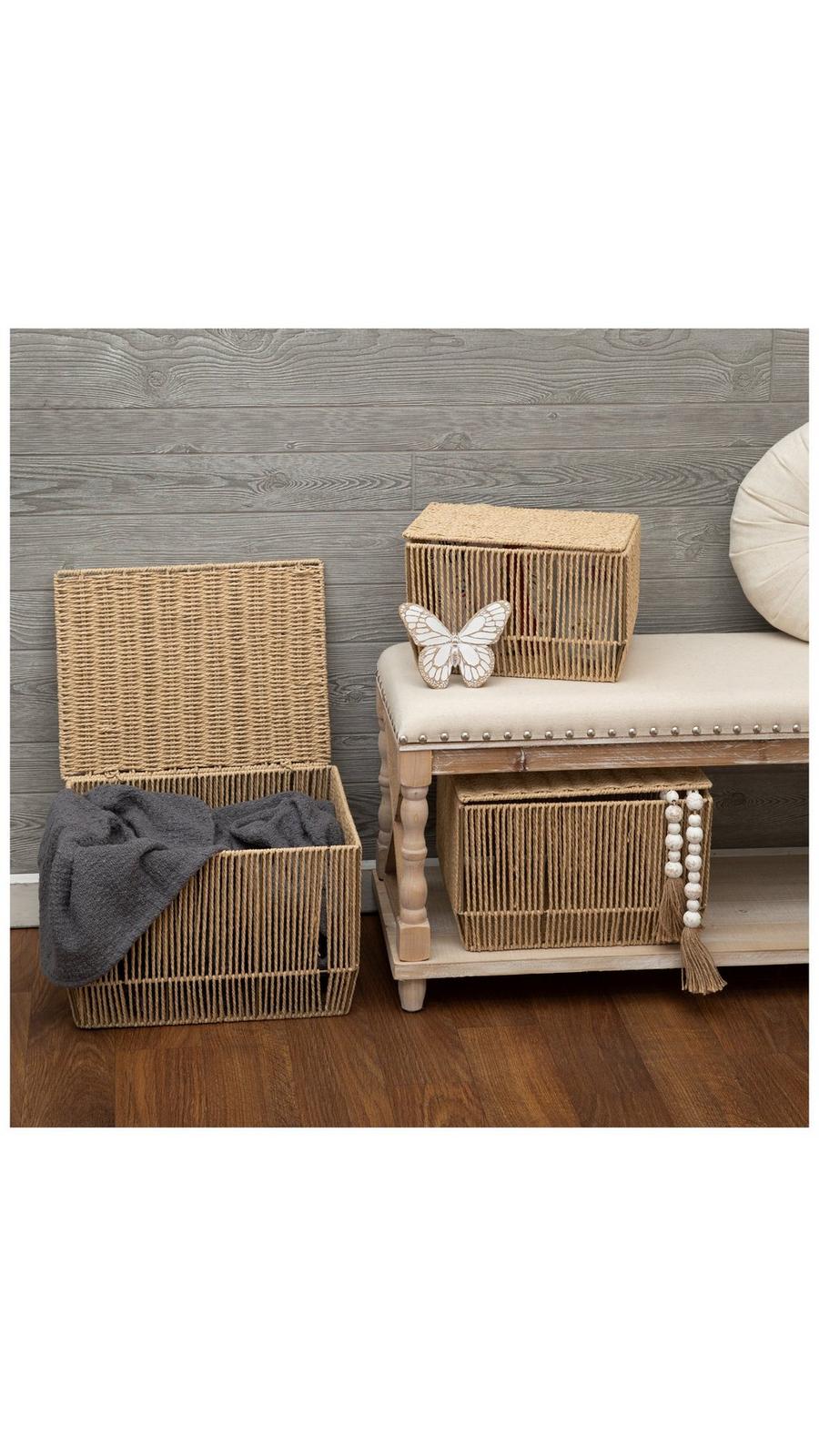 Natural Woven Paper Rope Basket Set | Hobby Lobby | 2287225
