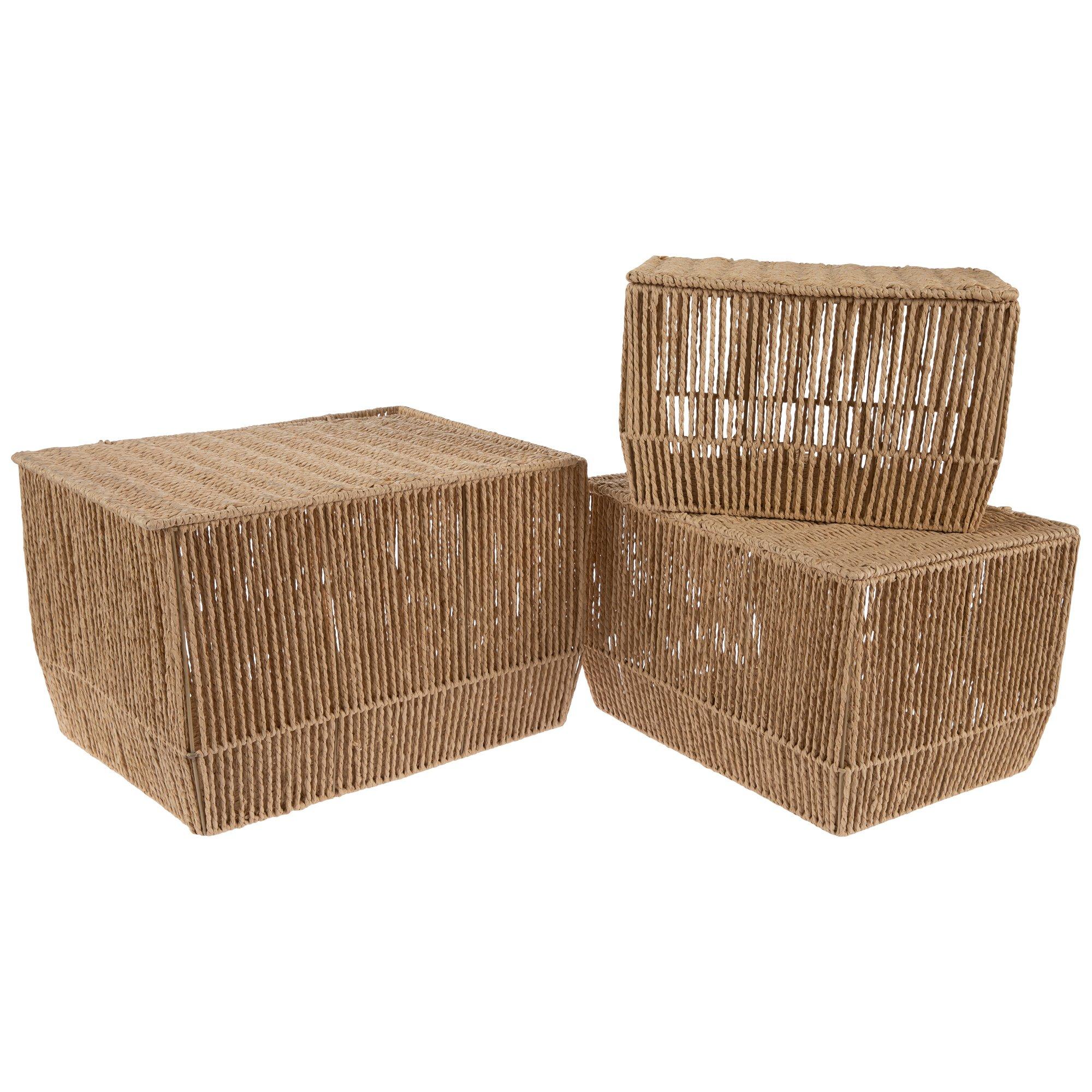 Natural Woven Paper Rope Basket Set Hobby Lobby 2287225