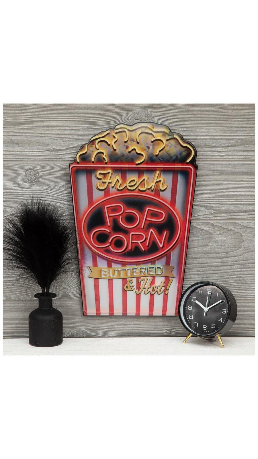 ❤️海外限定❤️3Dディスプレイ✨両面クッキー型 置物 POP✨装飾インテリア Fresh Popcorn Lenticular Wood Wall Decor | Hobby Lobby | 2287365
