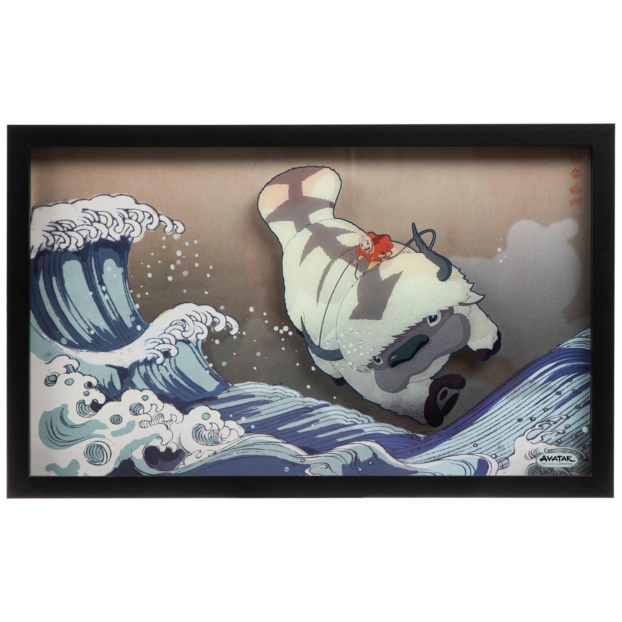 Aang Riding Appa Framed Wall Decor | Hobby Lobby | 2289015