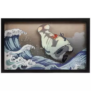 Aang Riding Appa Framed Wall Decor