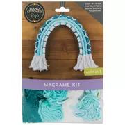Blue & White Rainbow Macrame Kit