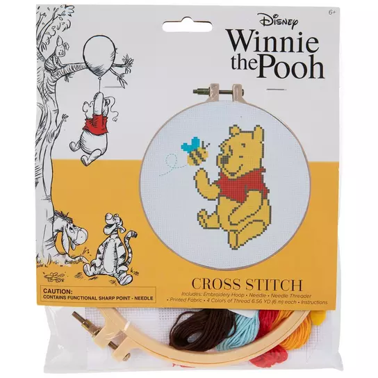 Disney Winnie The Pooh Stamped Cross Stitch Kit, Hobby Lobby