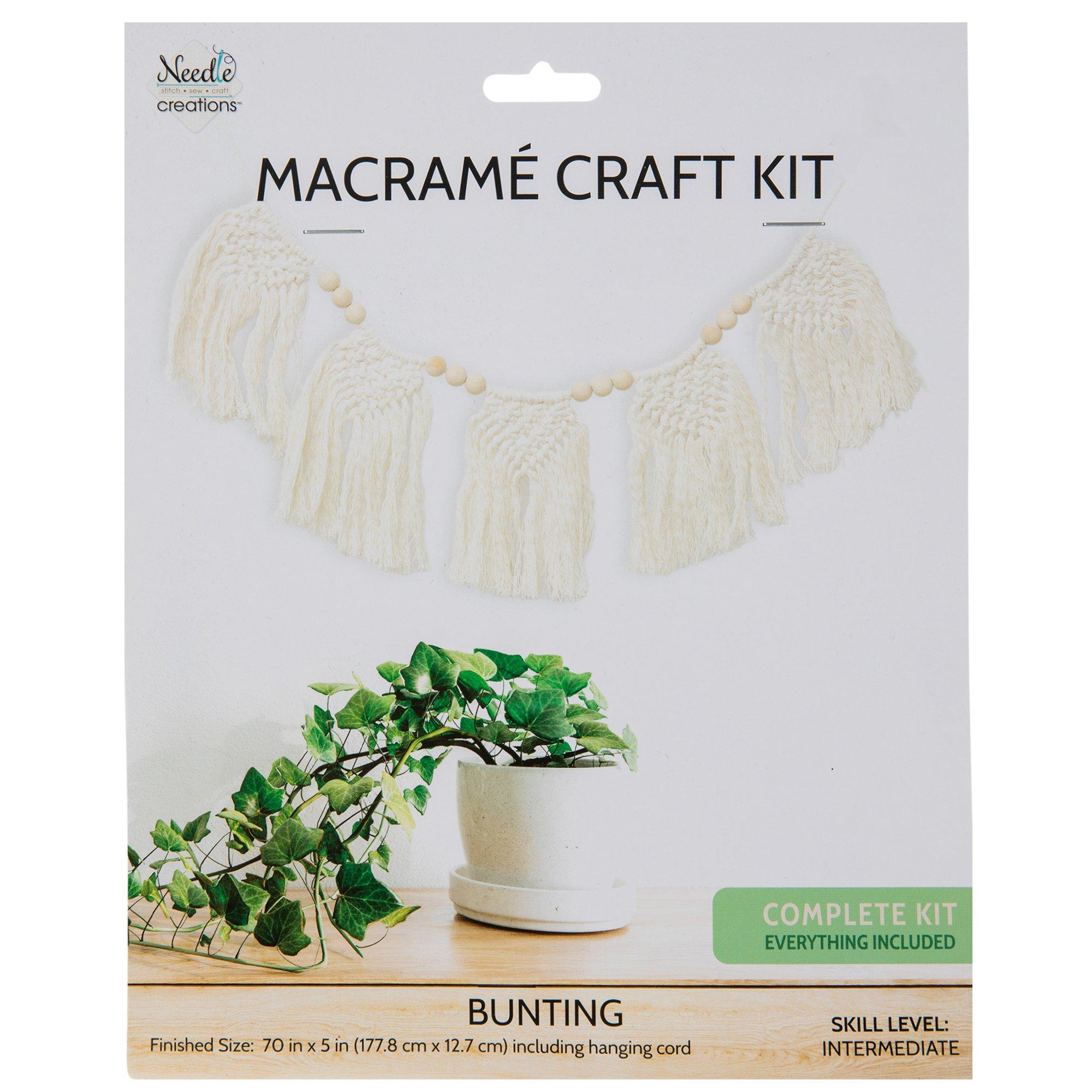 Leisure Arts Macrame Kit Feather, Macrame Kits for Adults