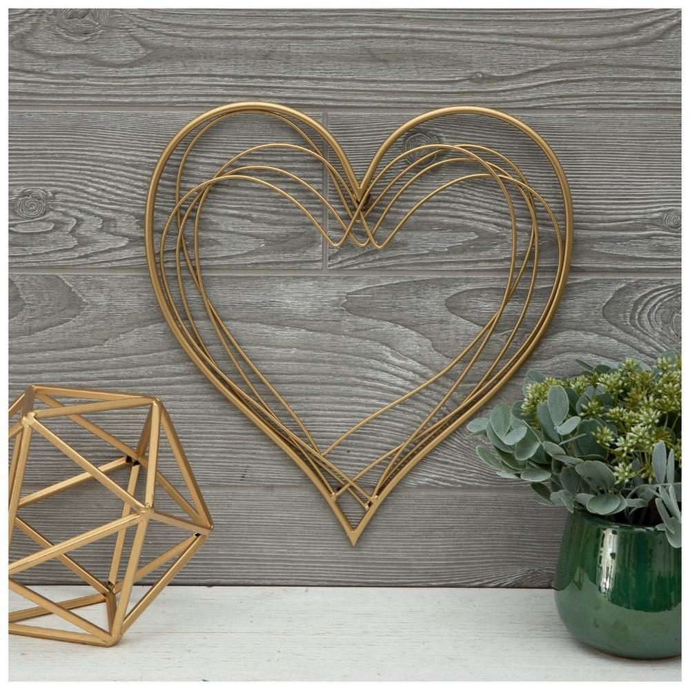 Gold Heart Metal Wall Decor | Hobby Lobby | 2289536