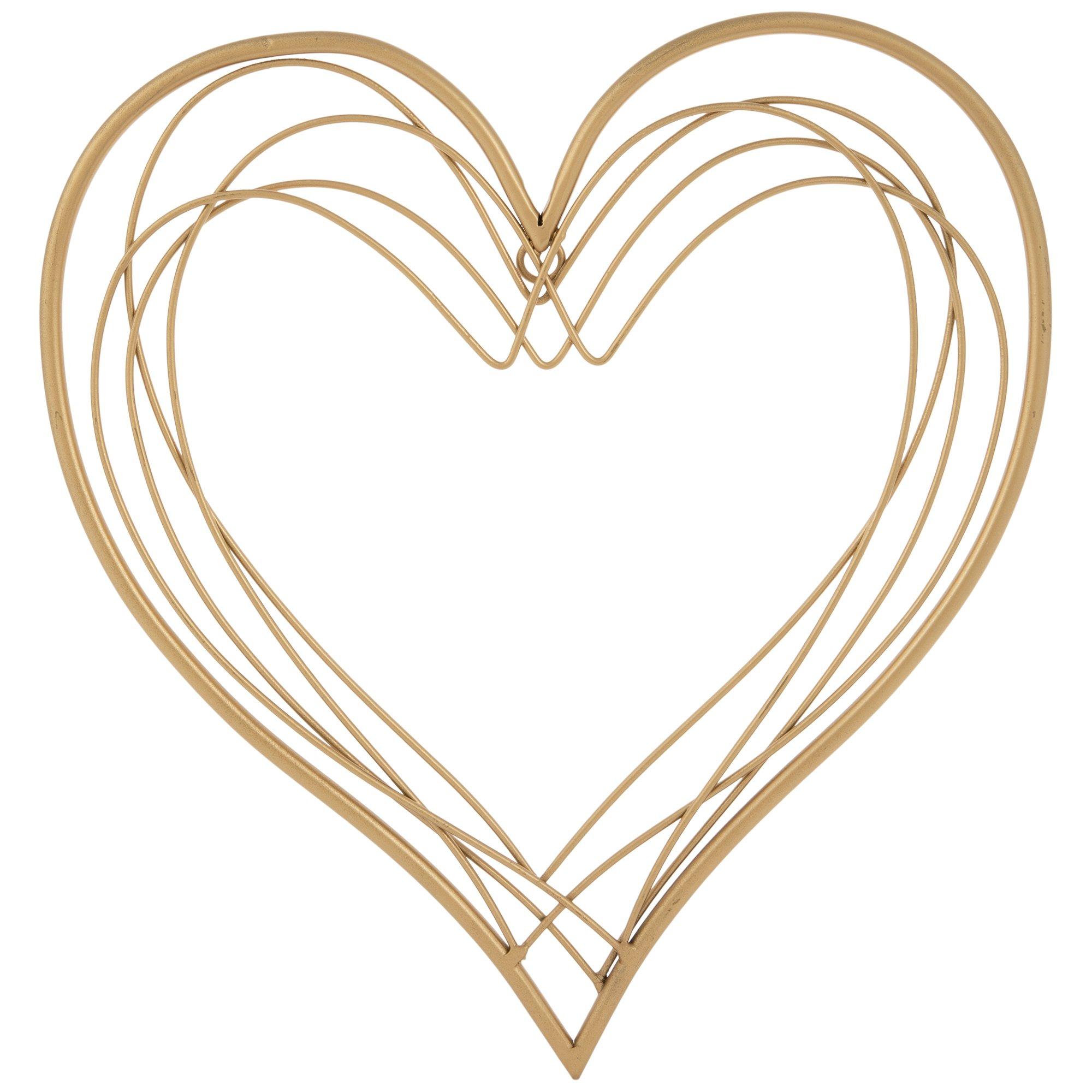 Gold Heart Metal Wall Decor | Hobby Lobby | 2289536