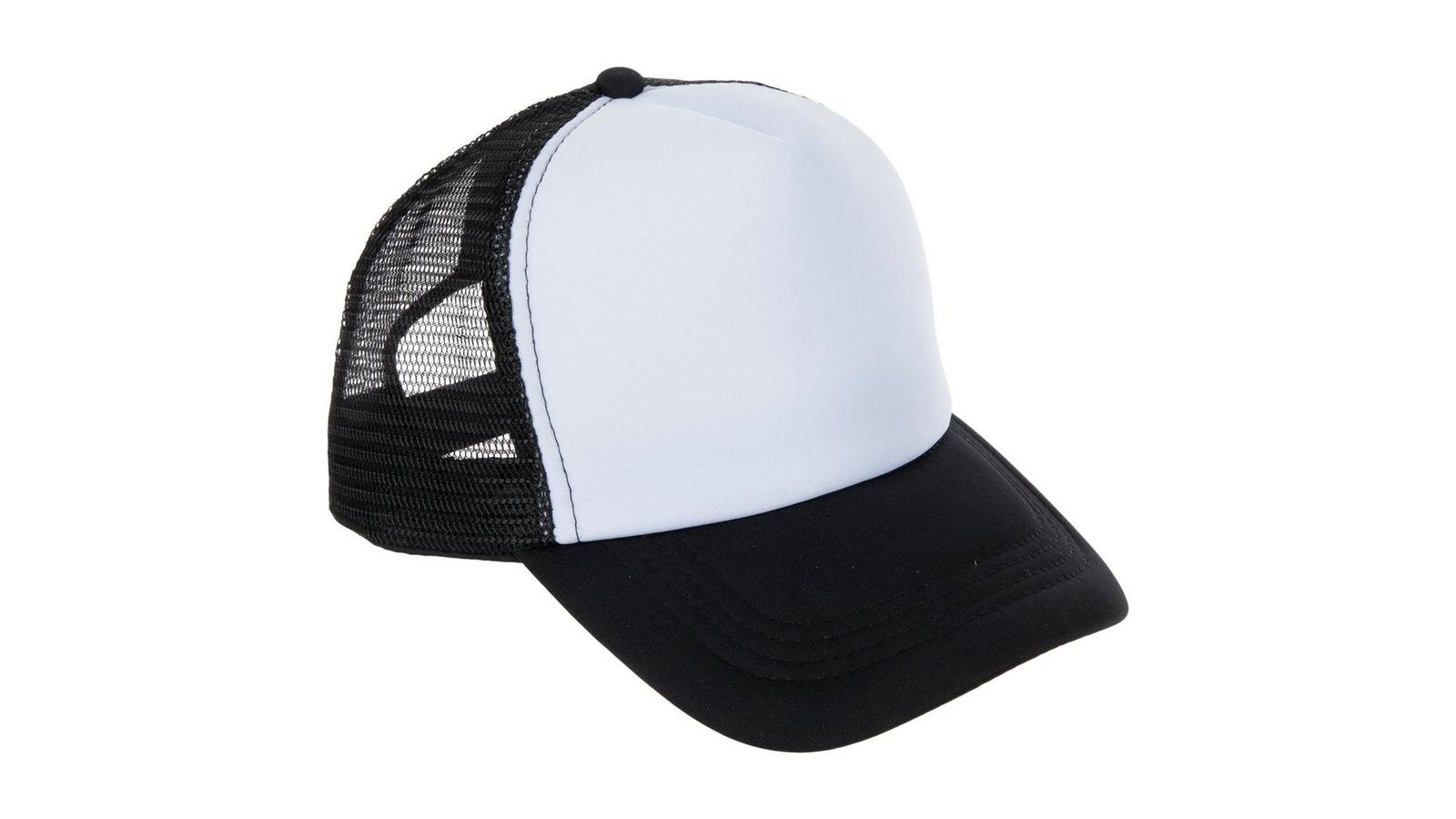 ✨NEW Distressed Black and White Trucker Hat Baseball cap ? 222 DISTRESSED CAP – TRIPLE TWO SOCIETY main image 2