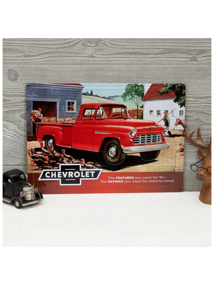 Red Chevrolet Pickup Metal Sign | Hobby Lobby | 2291045