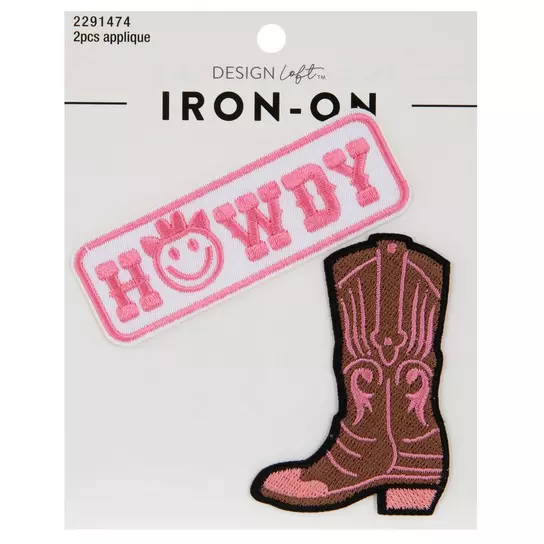Pink Letter Patch Sticker, Hobby Lobby