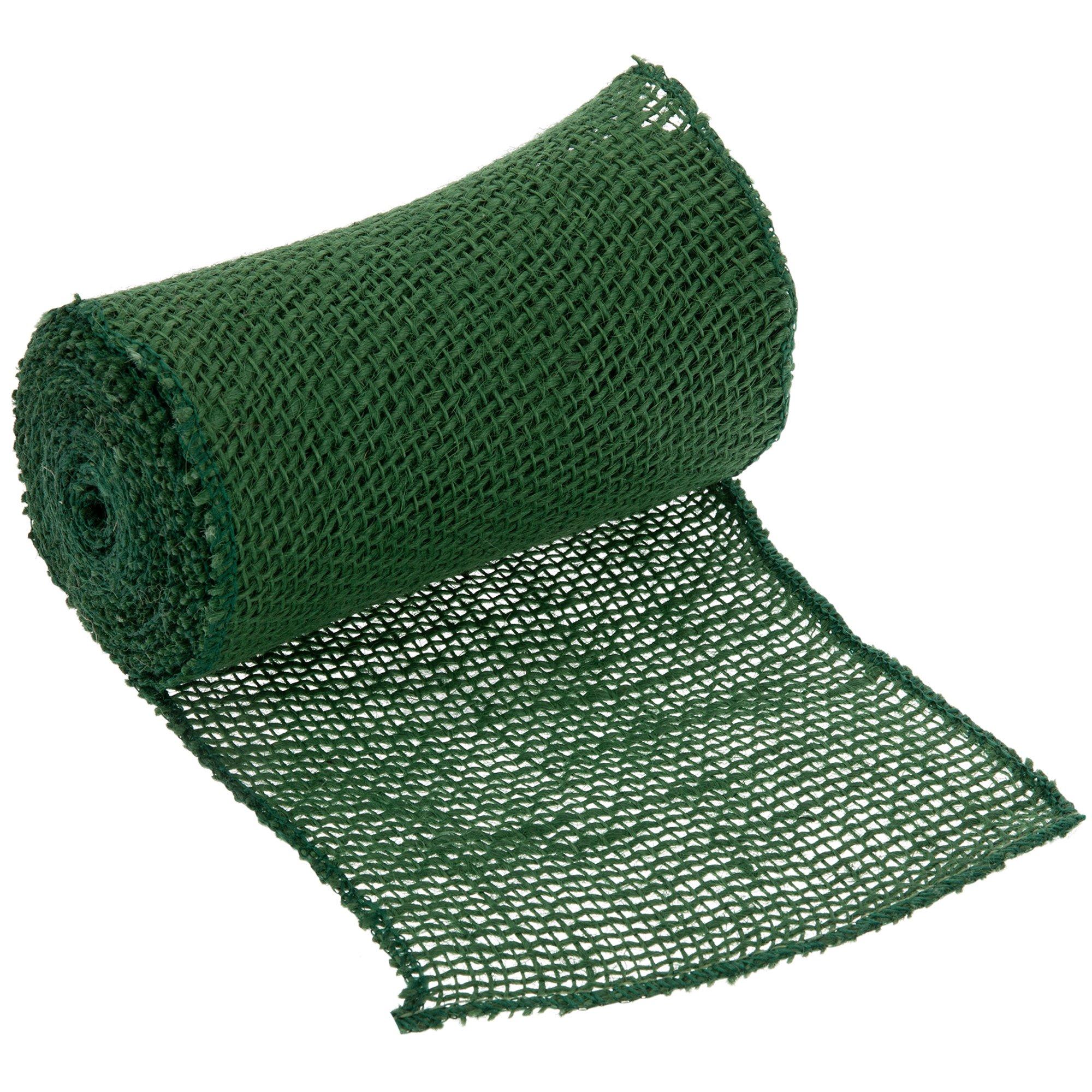 6 Jute Net Burlap Ribbon: Emerald Green (10 Yards) [RA171906] 