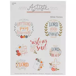 Bible Verses Embroidery Iron-On Transfers