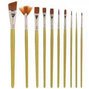 Black Taklon Filbert Paint Brushes - 4 Piece Set, Hobby Lobby