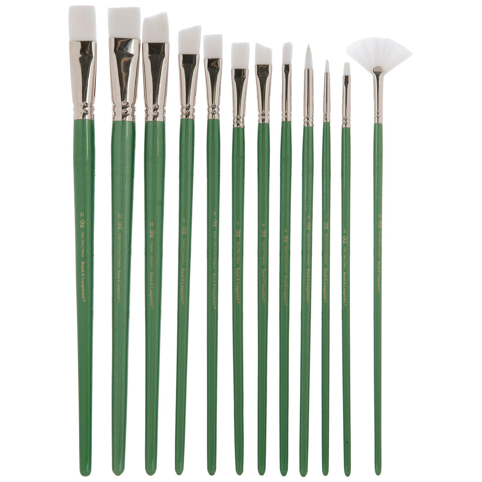 White Taklon Paint Brushes 12 Piece Set Hobby Lobby 2292662   2292662 81140330 10062023 IMGSET