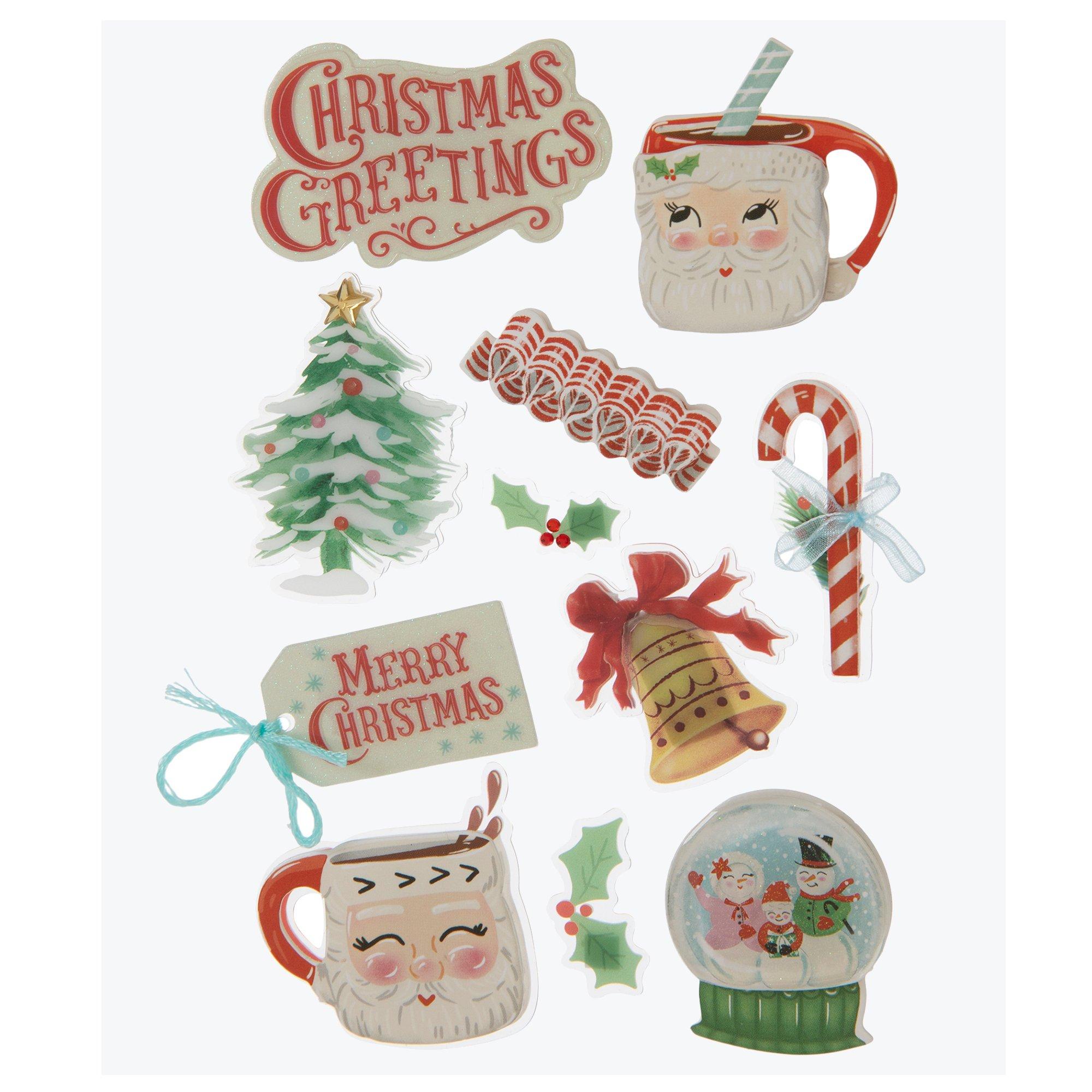 Vintage Christmas 3D Stickers  Hobby Lobby  2292779