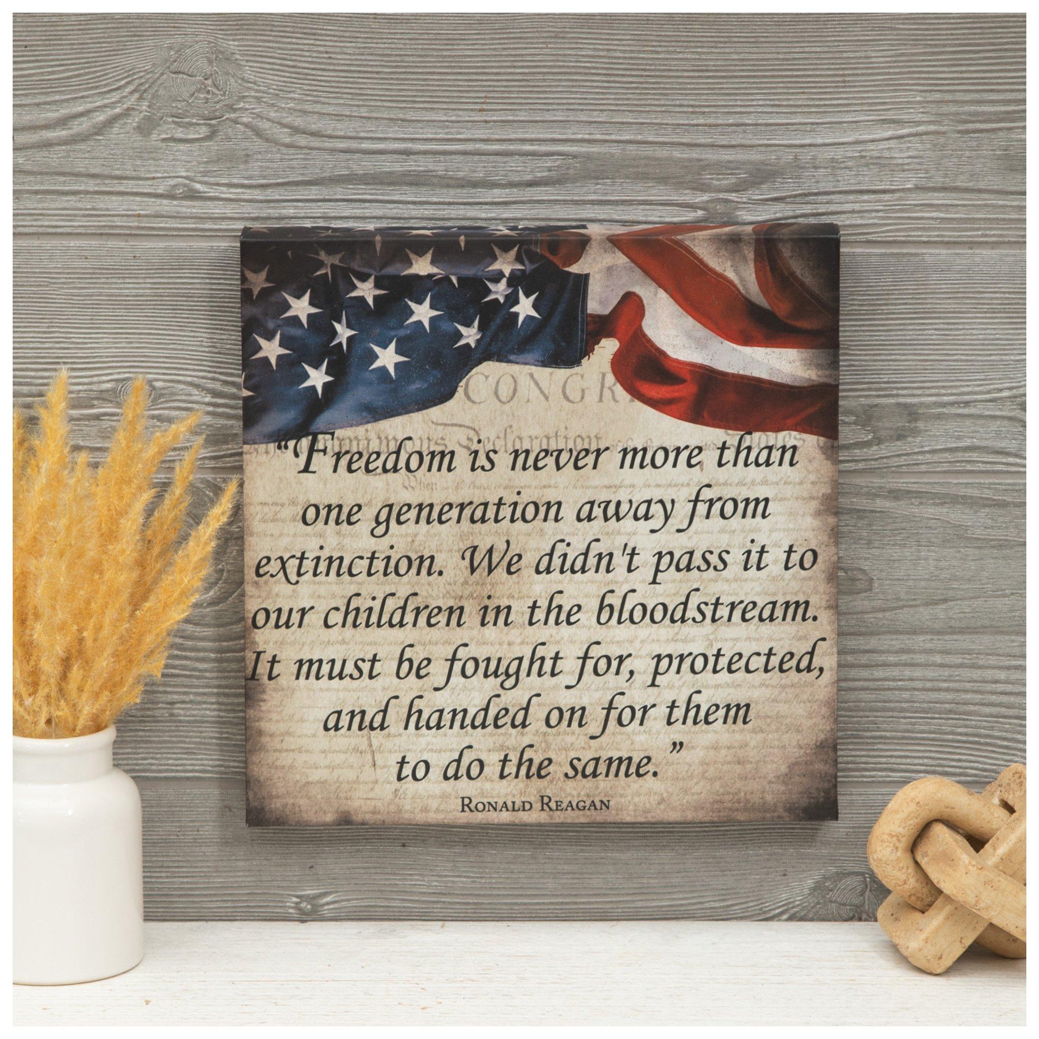 Ronald Reagan Quote Canvas Wall Decor view 1
