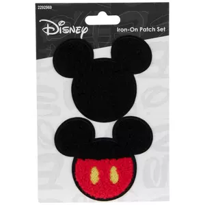 Cartoon 10 Colors Mickey Mouse Cloth Paste Patches Clothes Decoration Iron  On Patches Full Embroidery Patches For Clothing