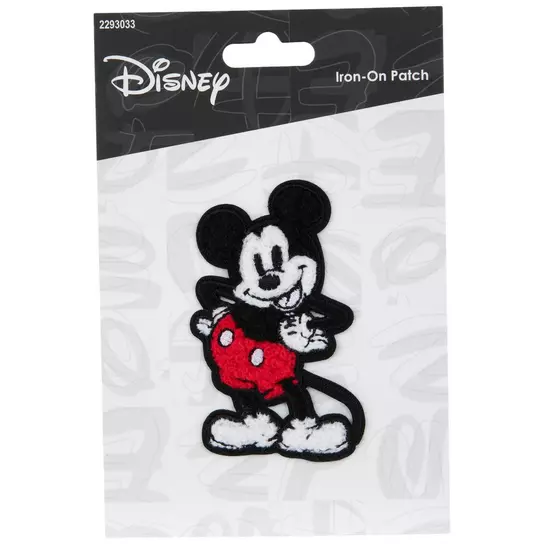 Mickey Mouse Face Patch Disney Mascot Character Craft Apparel Iron