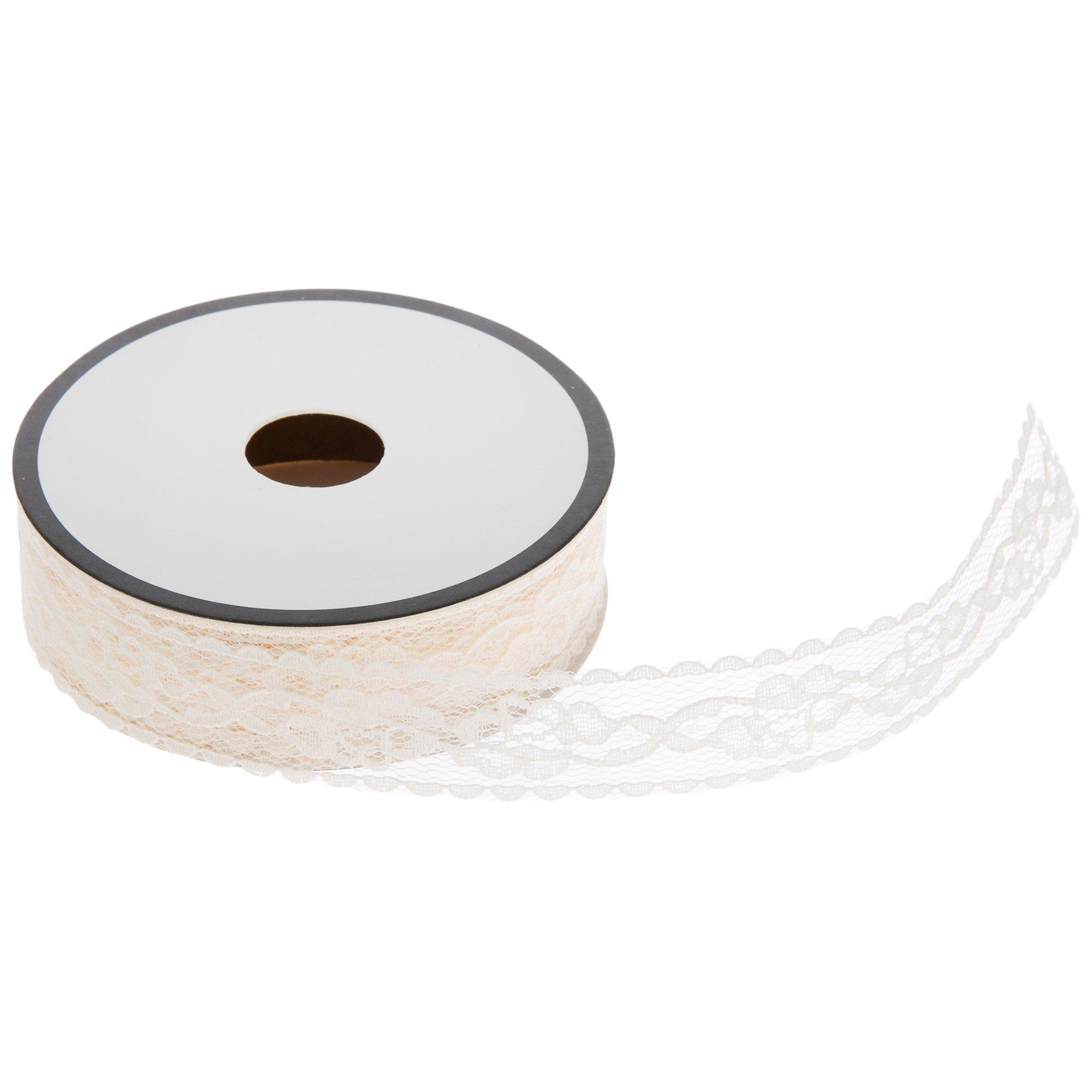Ivory Flat Lace Trim - 7/8