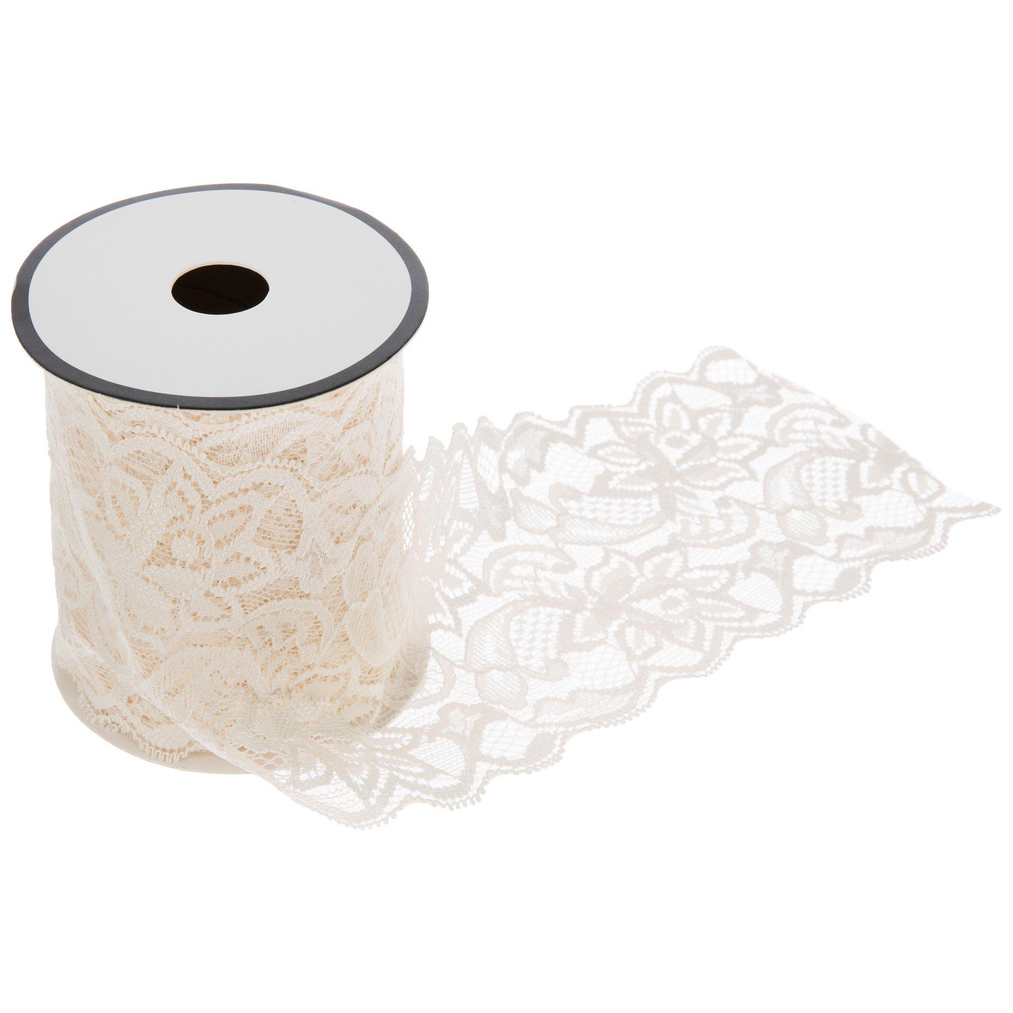 Ivory Stretch Lace - 3 1/2