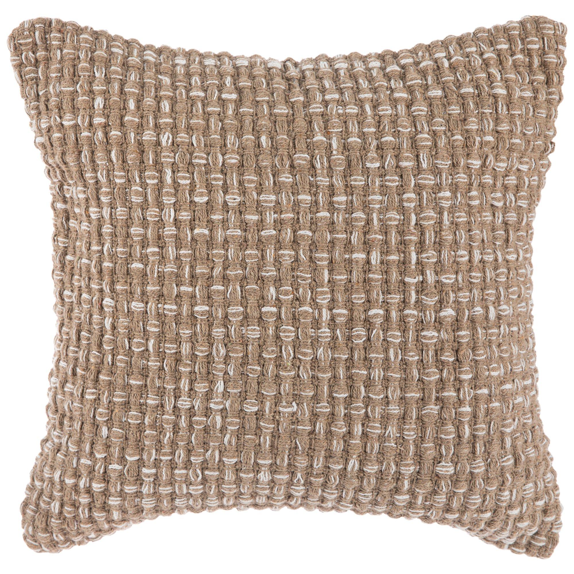 Taupe & White Handloom Pillow Cover Hobby Lobby 2294213