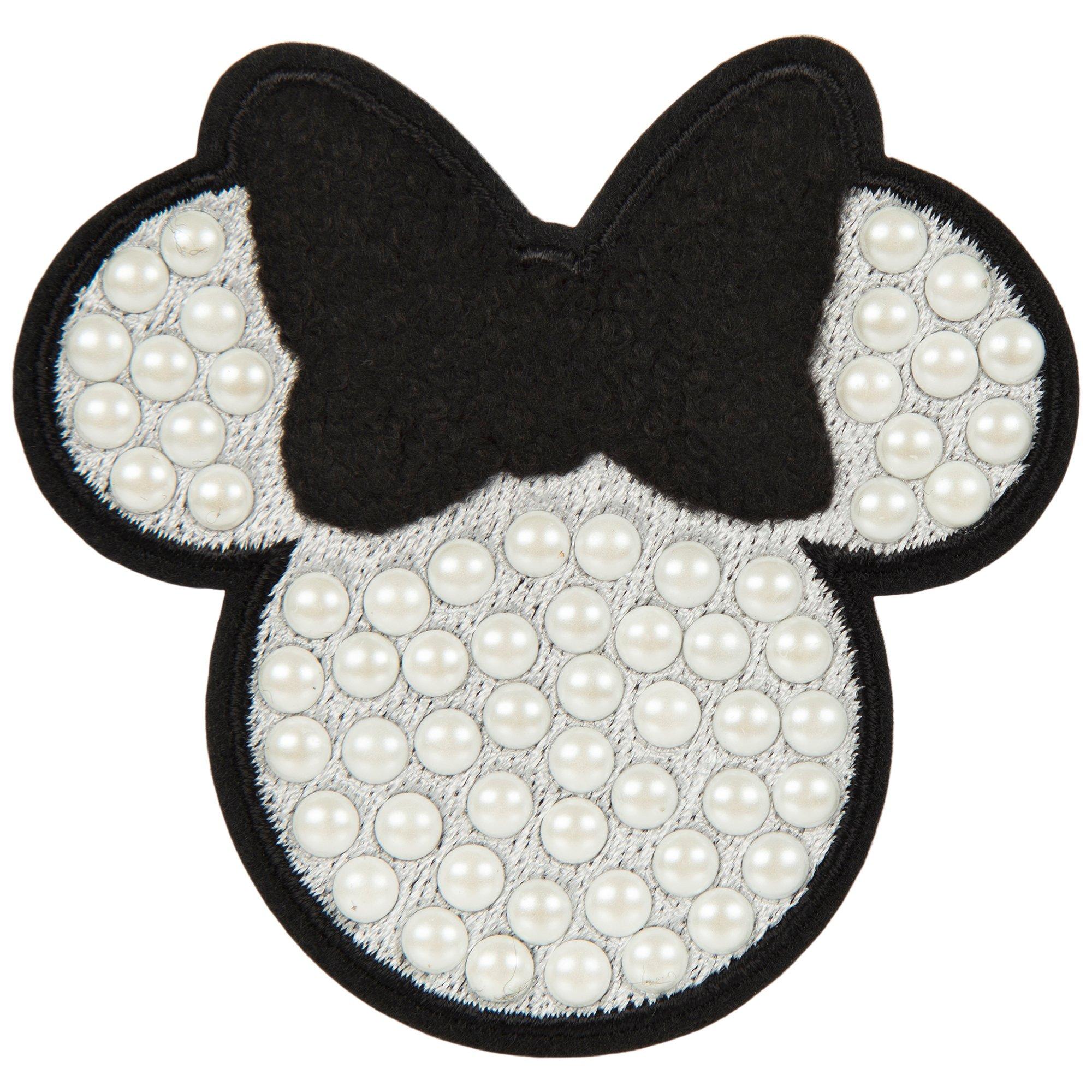 Minnie Mouse Pearl & Chenille Iron-On Patch | Hobby Lobby
