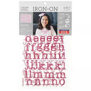 Pink Glitter Barbie Silhouette Iron-On Patch, Hobby Lobby