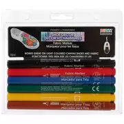 Primary Fabric Markers - 6 Piece Set