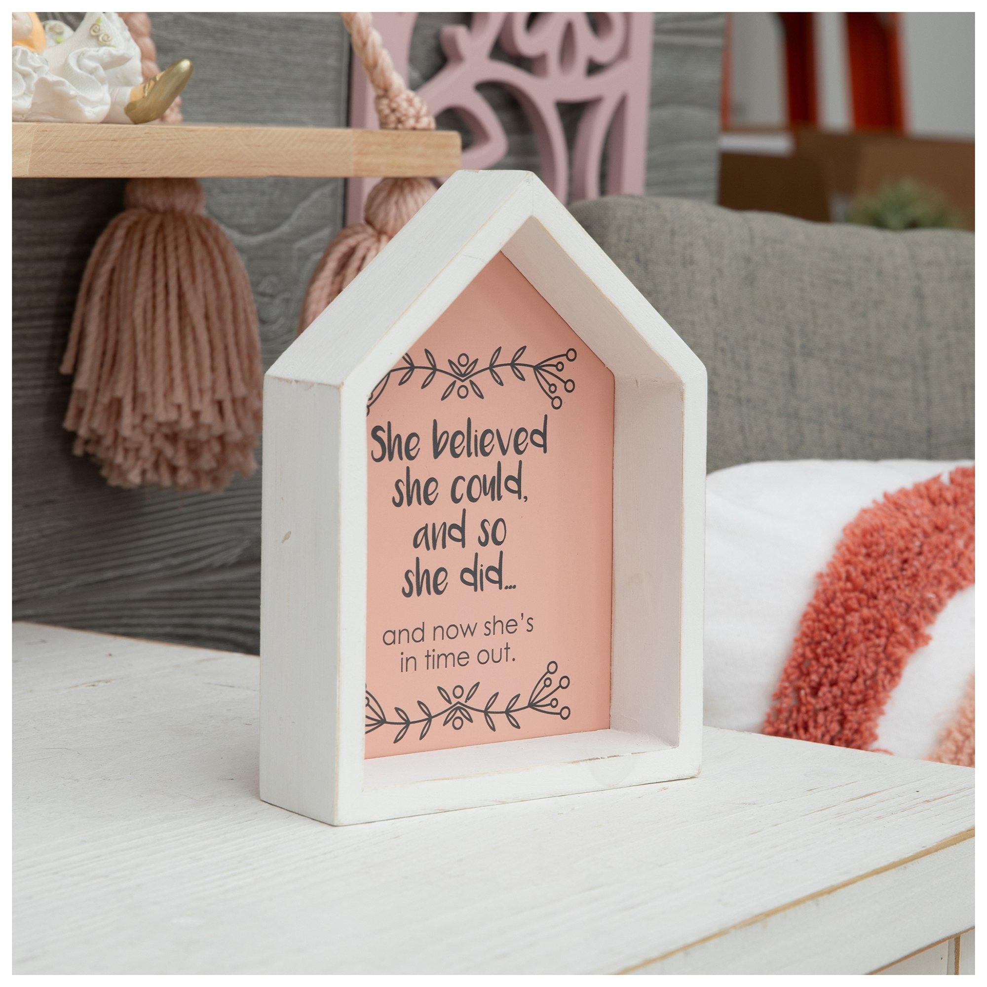 She Believed Wooden House Decor Hobby Lobby 2295913