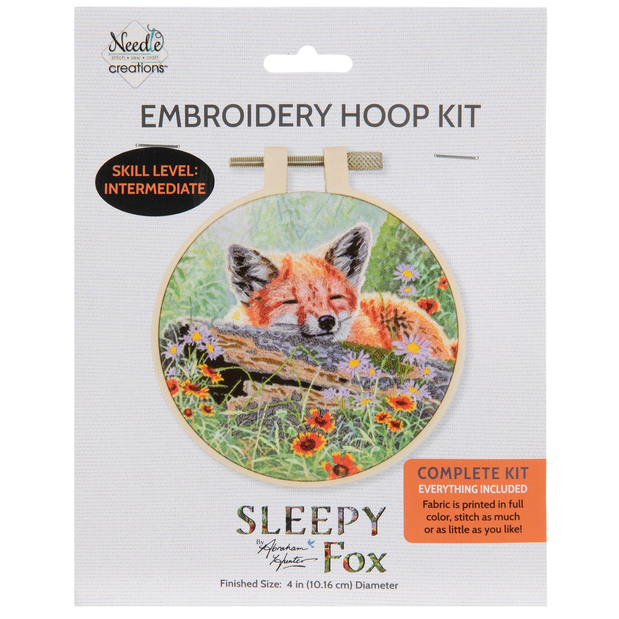 Sleepy Fox Stamped Cross Stitch Kit Hobby Lobby 2297778