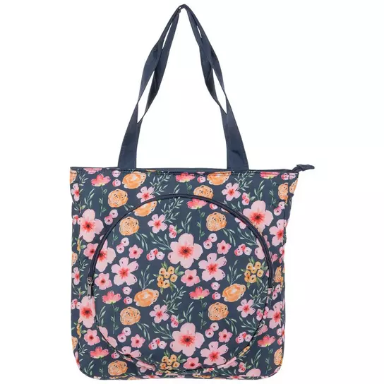Blue Floral Needlepoint Tote Bag, Hobby Lobby