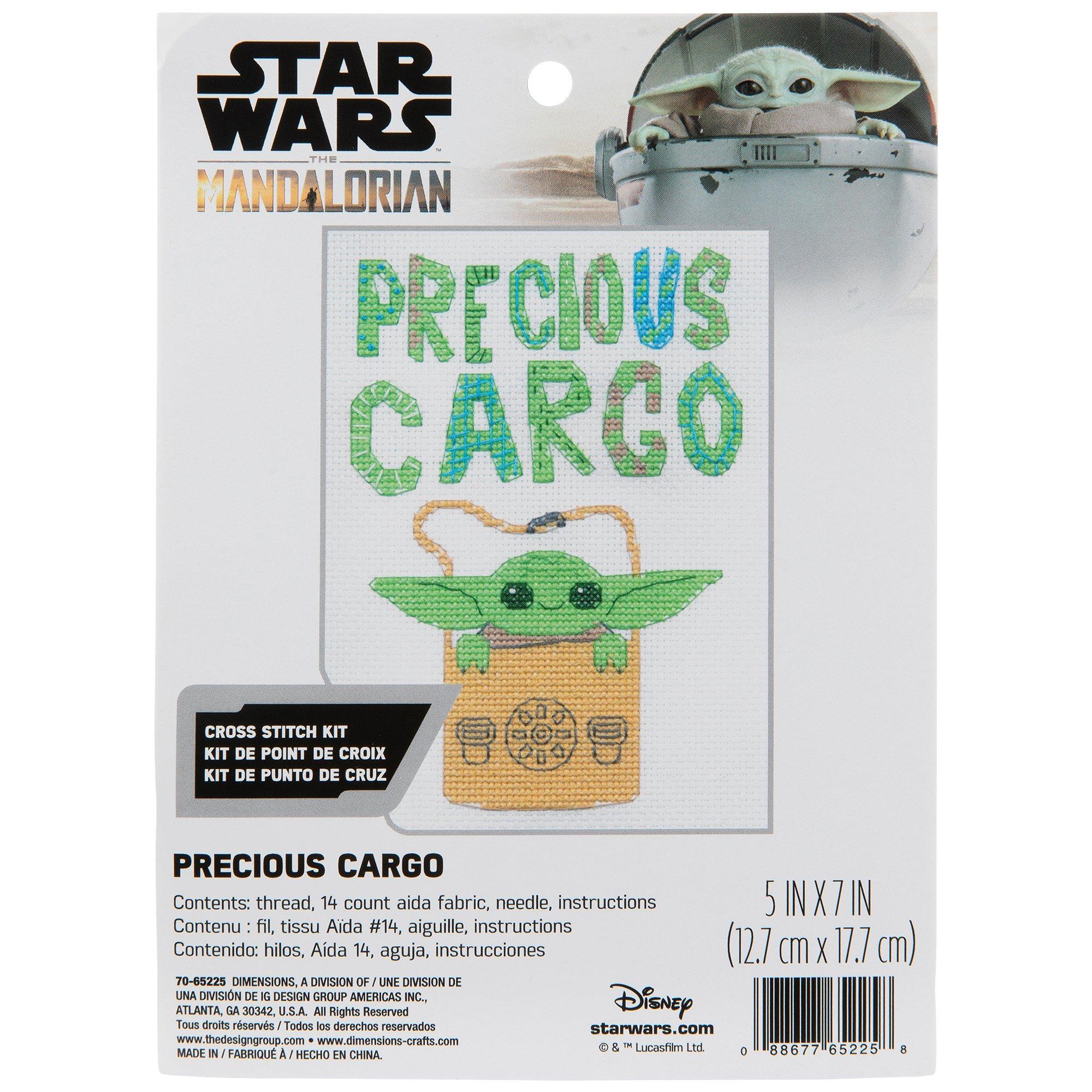 Baby Yoda Precious Cargo Counted Cross Stitch Kit Hobby Lobby 2298032